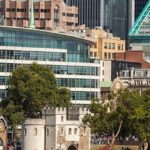 Old and new buildings in London UK